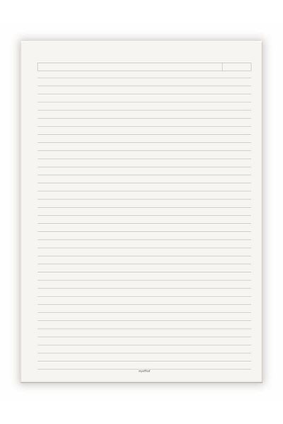 Etika A4 Extra Light Striped School Notebook - Spiral,KraftCover, 140 Pages 70 Yp