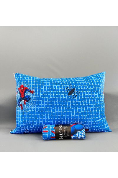 Belsina Children's Patterned Single Elastic Sheet Set - 1 Pillow Case with Cover
