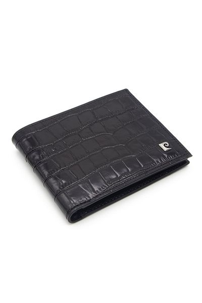 Pierre Cardin Men's Leather Wallet Black Croco - 22065h44
