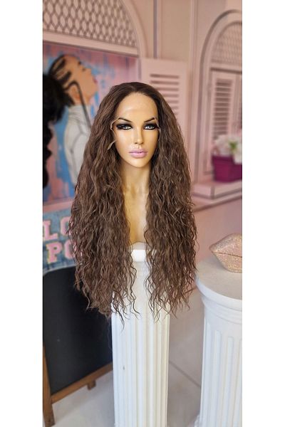 LOLLY PONY 75cm Afro Korea Fiber Synthetic Front Tulle Wig