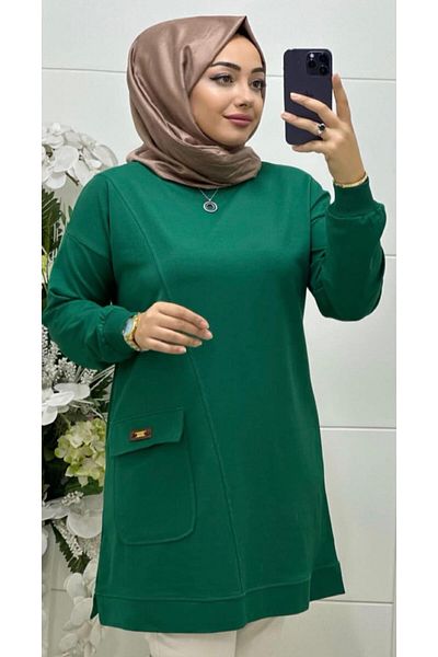 Ebrarengiz Moda ΓΥΝΑΙΚΕΙΟ ΤΟΥΝΙΚ ΜΕ ΤΣΕΠΕΣ DILA