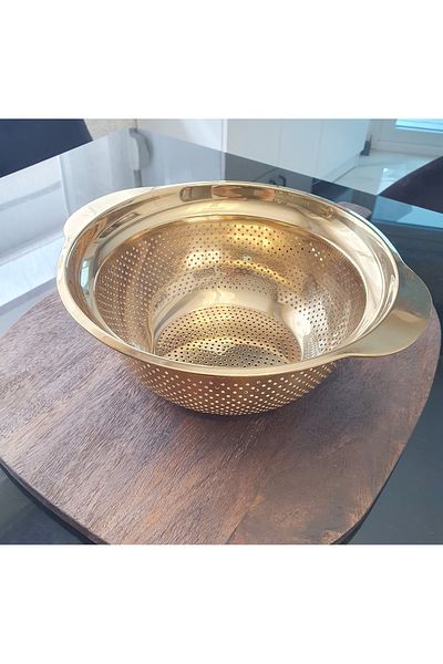 LOVYCO 25 Cm Stainless Steel Pasta-Rice Strainer