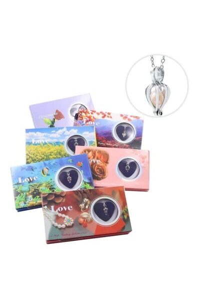 Carlburn İstridye Kolye Gerçek İstirdye İçinde İnci Taş Kolye İstiridye Yıl D...