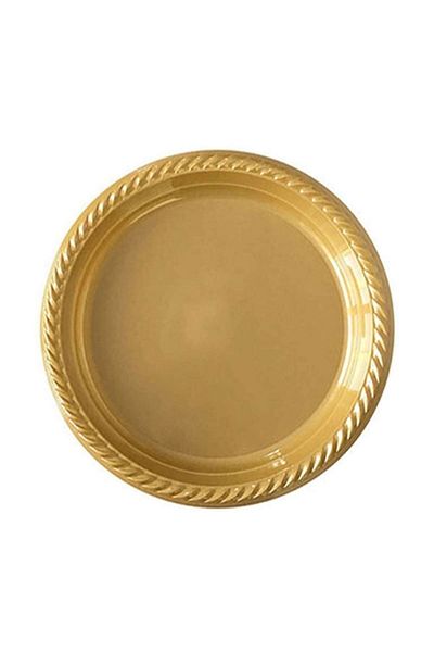 asöy Gold Plate Plastic for 25 Persons