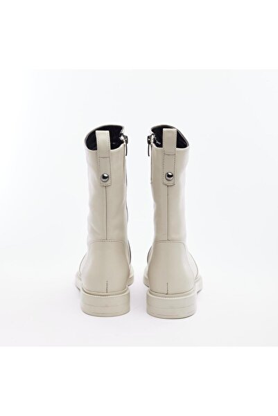 derinet Hakiki Deri Fermuarlı Kadın Bot