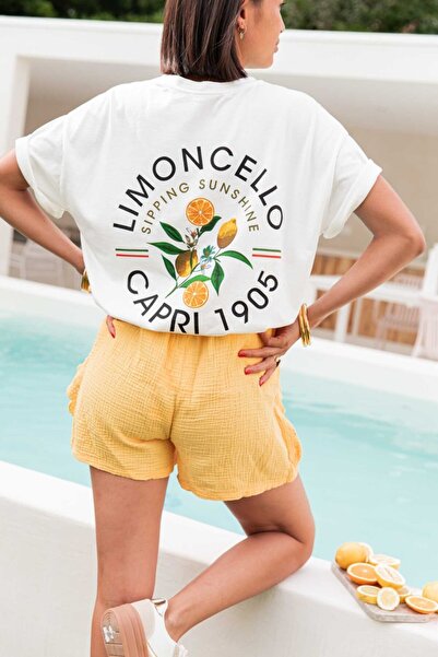 Jose Clothing تي شيرت كبير الحجم مطبوع من القطن العضوي