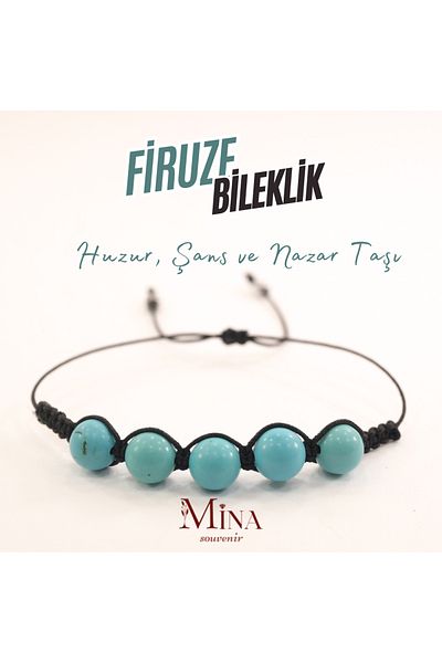 Mina Souvenir Fırüze Natural Stone Güzide Bracelet - Series