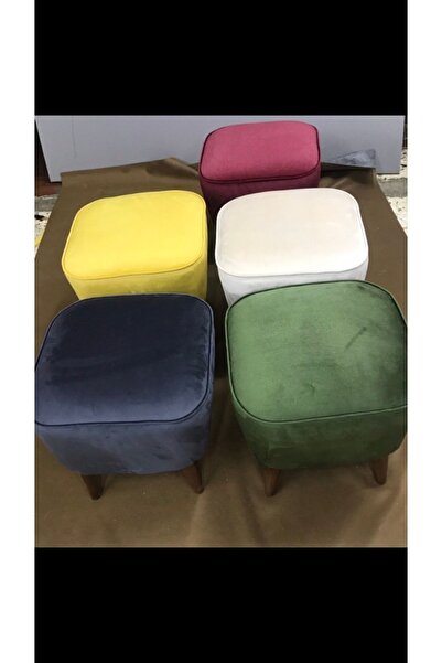 Lütfiye Gündoğan Ayak Uzatmalık Leke Tutmaz Koyu Kahverengi 40cm Yüksekliğinde Puf