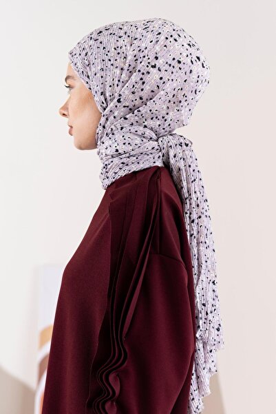 JAWEL Kadın Ütü İstemeyen Çakıl Desen Bürümcük Şal 190*80 Cm