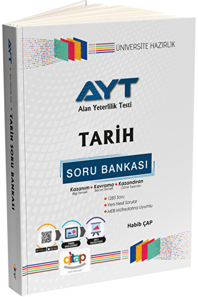 qitap Yayınları Ayt Tarih Soru Bankası (VİDEO ÇÖZÜMLÜ)
