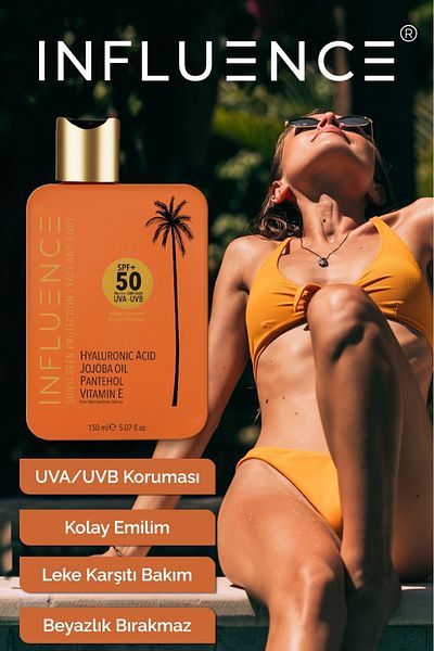 INFLUENCE SPF 50 Sunscreen Face and Body Cream