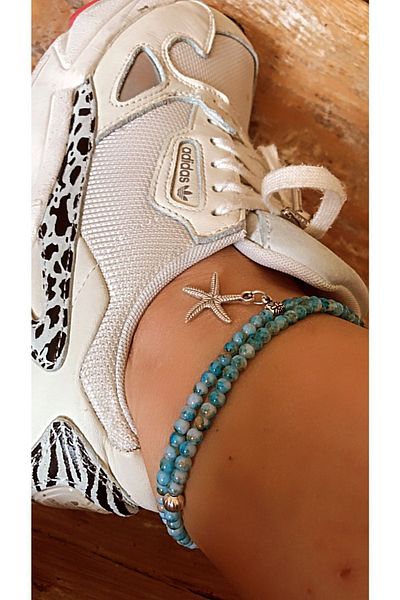 by özllem Bead Double Wrap Anklet