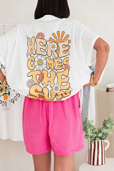 Jose Clothing Μπλουζάκι Oversize με στάμπα από οργανικό βαμβάκι