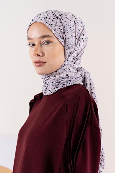 JAWEL Kadın Ütü İstemeyen Çakıl Desen Bürümcük Şal 190*80 Cm