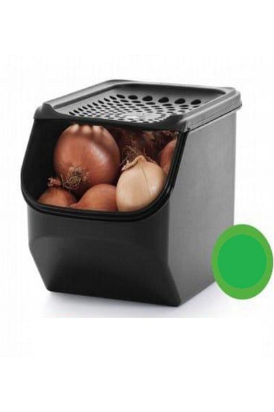 Tupperware حاوية تخزين الثوم والبصل الأسود سعة 3 لتر
