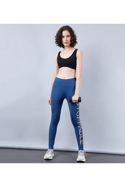 ATHLETIQ بنطال رياضي نسائي باللون الأزرق