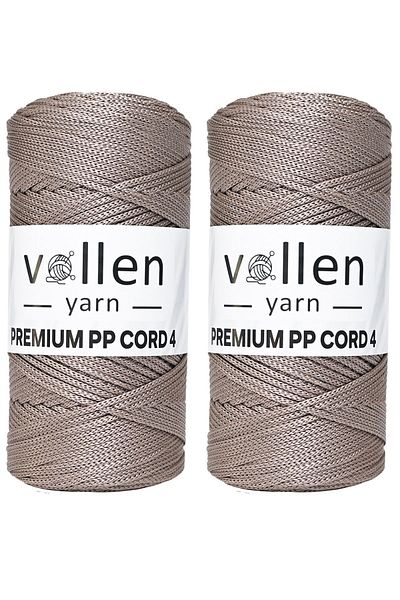 vollen yarn 400 Gr Πολυεστερικό σχοινί μακραμέ, 2mm Σετ 2, σχοινί μακραμέ, σχοινί Supla, σχοινί τσάντας, 460 μέτρα