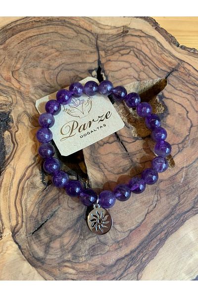 parze doğaltaş Amethyst Bracelet - Stylish and Comfortable