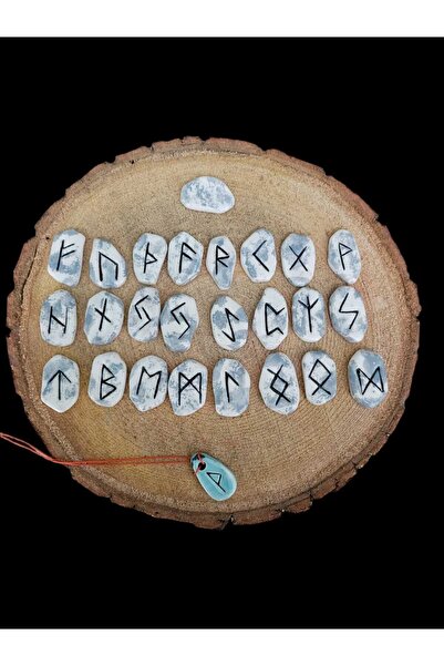 Azura Tasarım Rune Taş Seti Seramik Çakıl taşı