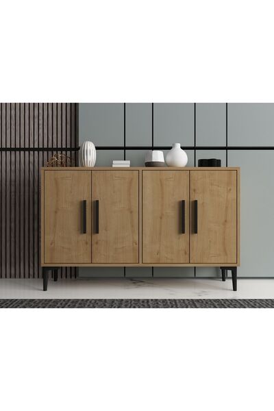 MERT SERT MOBİLYA Rae 120cm Konsol, Tv Sehpası, Tv Ünitesi, Kahve Köşesi, Banyo Dolabı, Çok Amaçlı Dolap