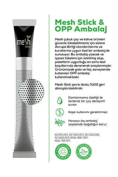 Mesh Stick Elma Bitki Çayı 2 Paket Birarada