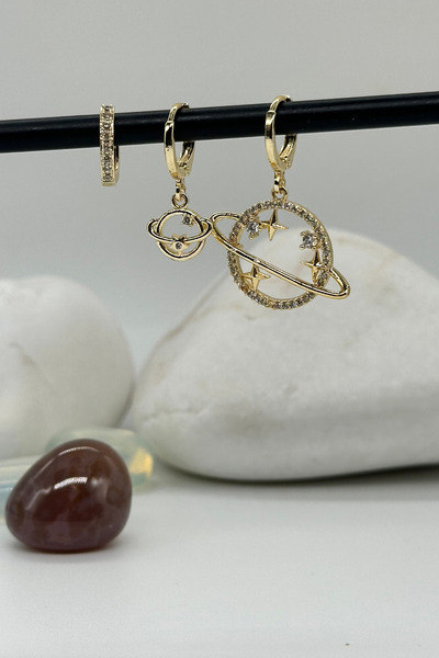 PSGT 3'LU   trendy Minimalist Hoop küpe kadınlar için zirkon taşlı