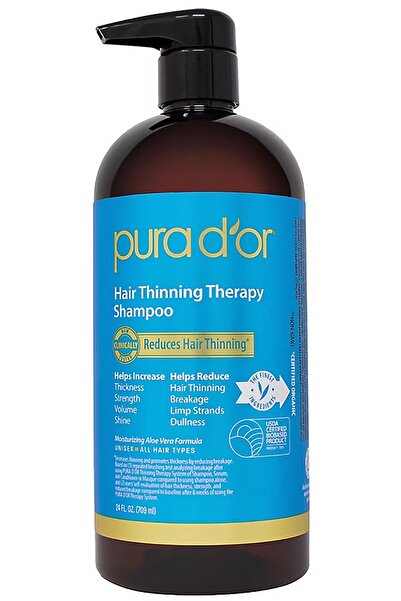 Pura D'or شامبو للشعر برائحة اللافندر والفانيليا - 709 مل