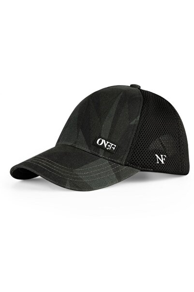 ONEFOFFİCİAL Diamond Black Air Fileli Ve Desenli Siyah Onef Spor Şapka - Unisex
