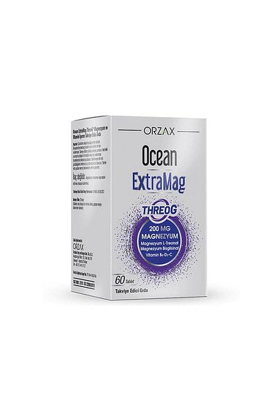 Ocean Extramag Threog 200mg 60 Tablets - Magnesium L-Threonate Bisglicinate+FACE Cleansing Gel Gift
