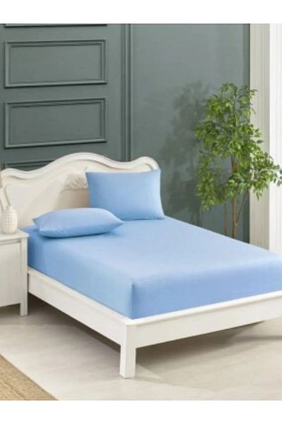 Suvida Set de cearșafuri elastice căptușite din bumbac de culoare moale