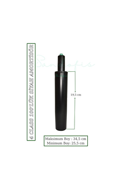 Sand Ofis 4 Class 100'lük Siyah Amortisör Piston-ofis Koltuğu Yedek Parçası