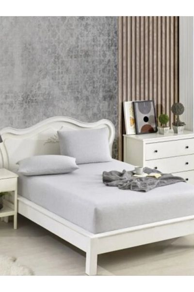 Suvida Soft Color Cotton Single Pillowed Elastic Sheet Set