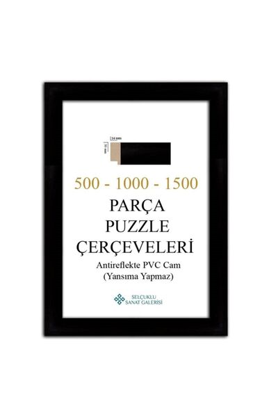 Genel Markalar Puzzle Çerçevesi 30 Mm 50x70 Cm (1000'luk) Siyah