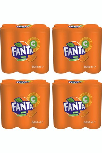 Fanta Gazlı Içecek Kutu 24x250 Ml