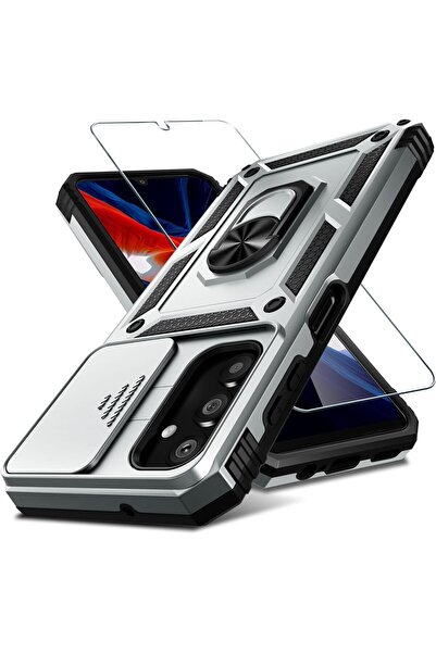 Rivor Samsung Galaxy M34 5G Kılıf Kamera Korumalı Sürgülü Yüzüklü Darbe Emici...