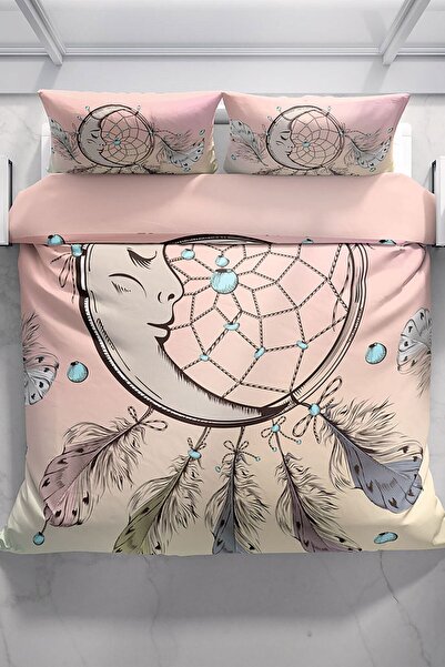 PerlaSera Set cuvertură de pilota dublă din satin de bumbac Trap 3d