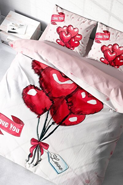 MonoHome Dan zaljubljenih Pamuk Saten Bračni Set posteljine