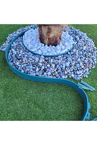 garden Moda Çim Ayırıcı 2 M Yeşil Çim Sınırlayıcı Taş Toprak Ayıracı Çim Ayra...