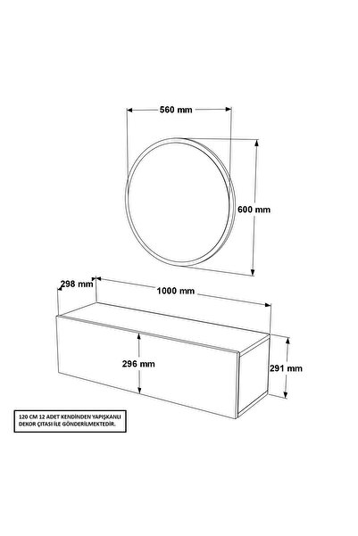 L'occi Concept Lisboa Aynalı Dresuar Ahşap Çıtalı Set LI2-AW