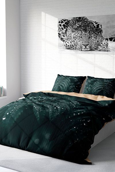 PerlaSera 3D Custom Design - Double Duvet Cover Set, Tightly Woven Cotton Satin, Drop Leave