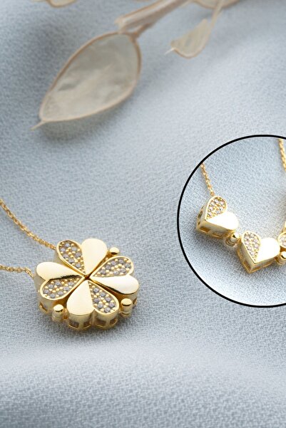 Silvano Jewelry 925 Ayar Gümüş Mıknatıslı Kalp Kolye