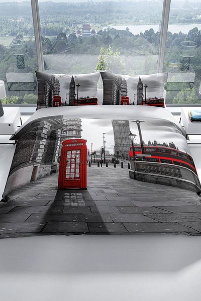 Cattleya London 3D Cotton Satin Double Duvet Cover Set