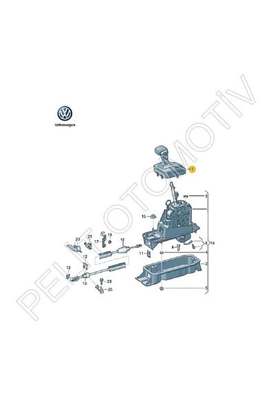 PELİTOTOMOTİV Passat B6 Automatic Gear Base Frame 3c1713203