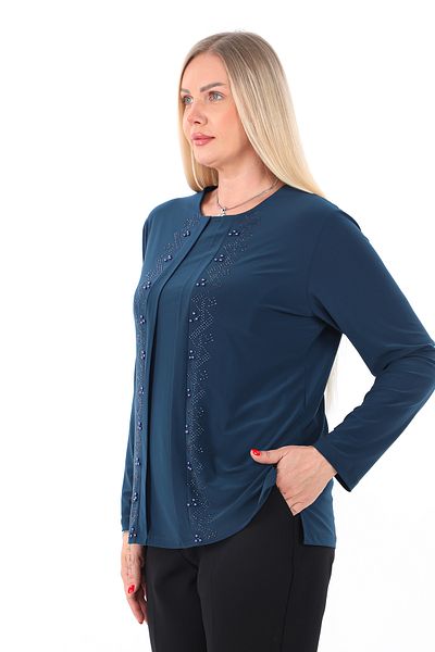 AfifeCOLLECTİON Team Look Nunta Stoned Mother Bluza Bluza confortabila Rochie de seara Bluza eleganta cu margele