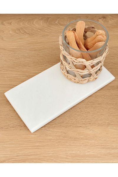 Minika Home 20CM Marble Colored Multi-Purpose Organizer Base - Soap Dish and Oil Pot Effect