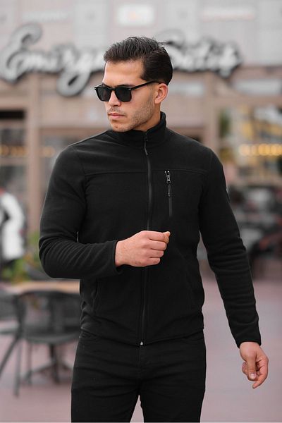 northerner Men's Zippered Fleece Winter Fleece Anti-Pilling
