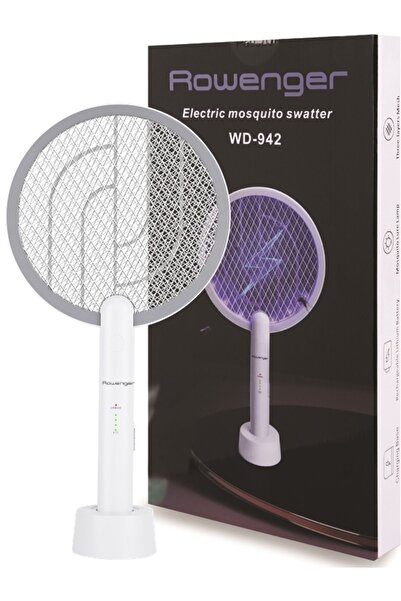 Rowenger WD-942 USB Şarjlı Uv Işıklı Elektrikli Sivrisinek Öldürücü Raket Sinek Öldürücü Sineksavar