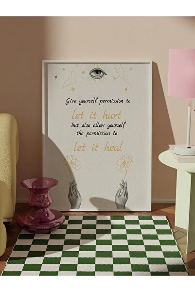 Postifull Vintage Painting Set,3 Pcs White Frame with Tarot Poster - Bedroom, Kitchen, Living Room Wall Decor