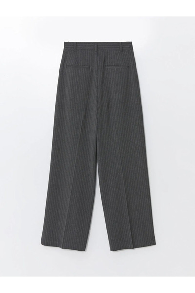 LC Waikiki LcwVision- Anthracite Striped Women'sLooseFit Trousers