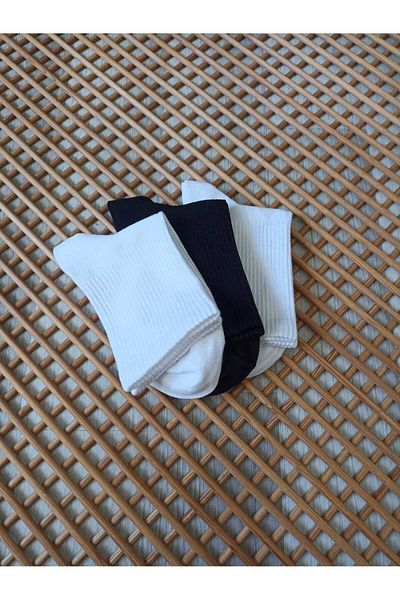 Rocks For Women's Tennis Combed Cotton 3 Seamless Socks Set